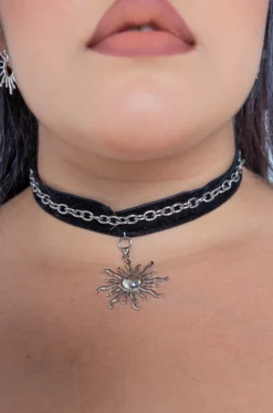 Choker Silver Sun