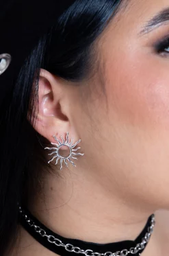 Aretes Silver Sun