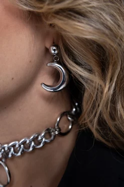 Aretes Silver Moon