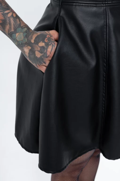 Vestido cuerina bang bang - Imagen 8