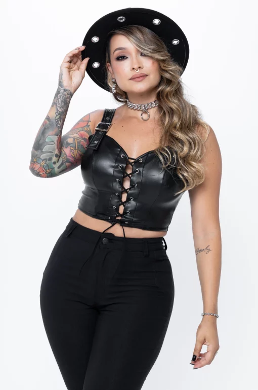 Bustier cuerina - Black Lovers