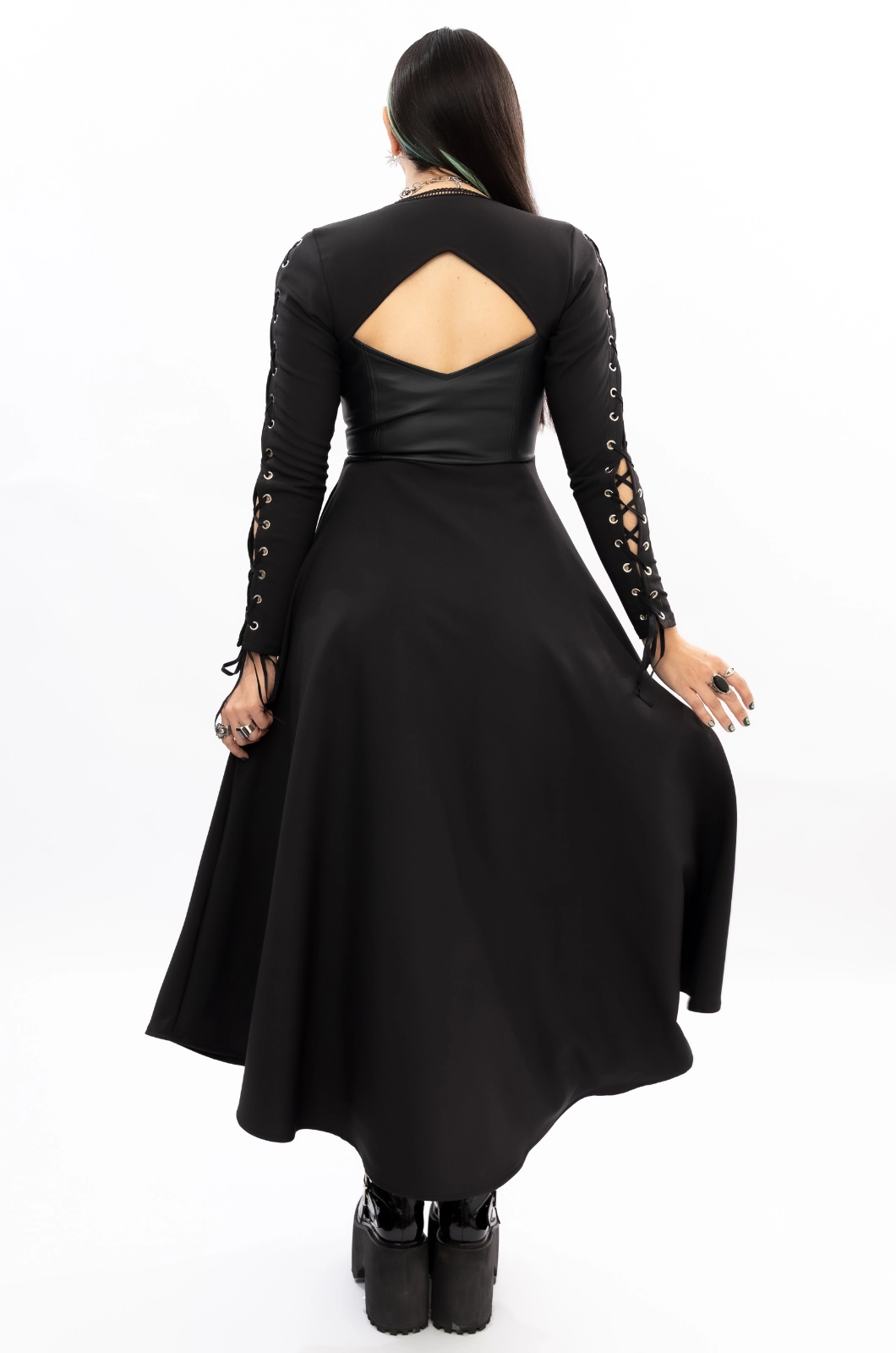 Vestido largo negro We will rock you - Queen - Imagen 2