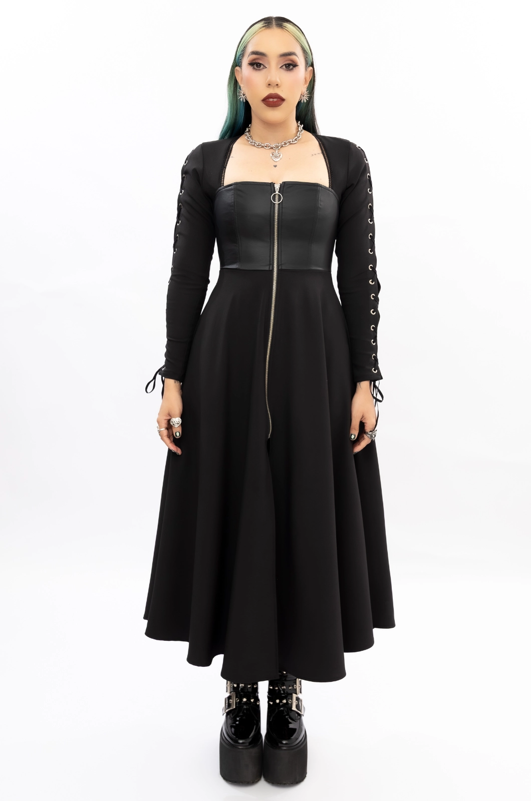 Vestido largo negro We will rock you - Queen