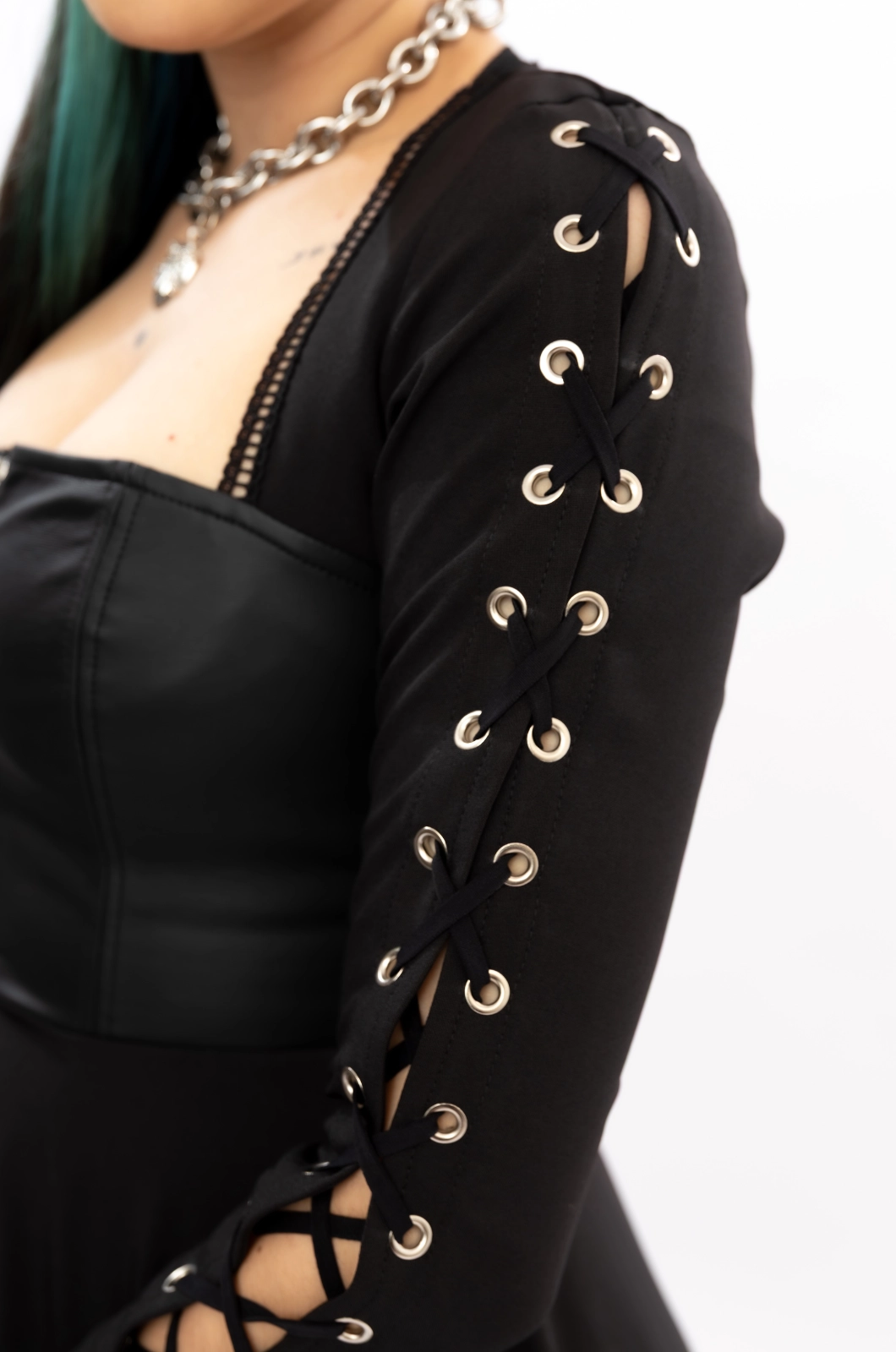 Vestido largo negro We will rock you - Queen - Imagen 9