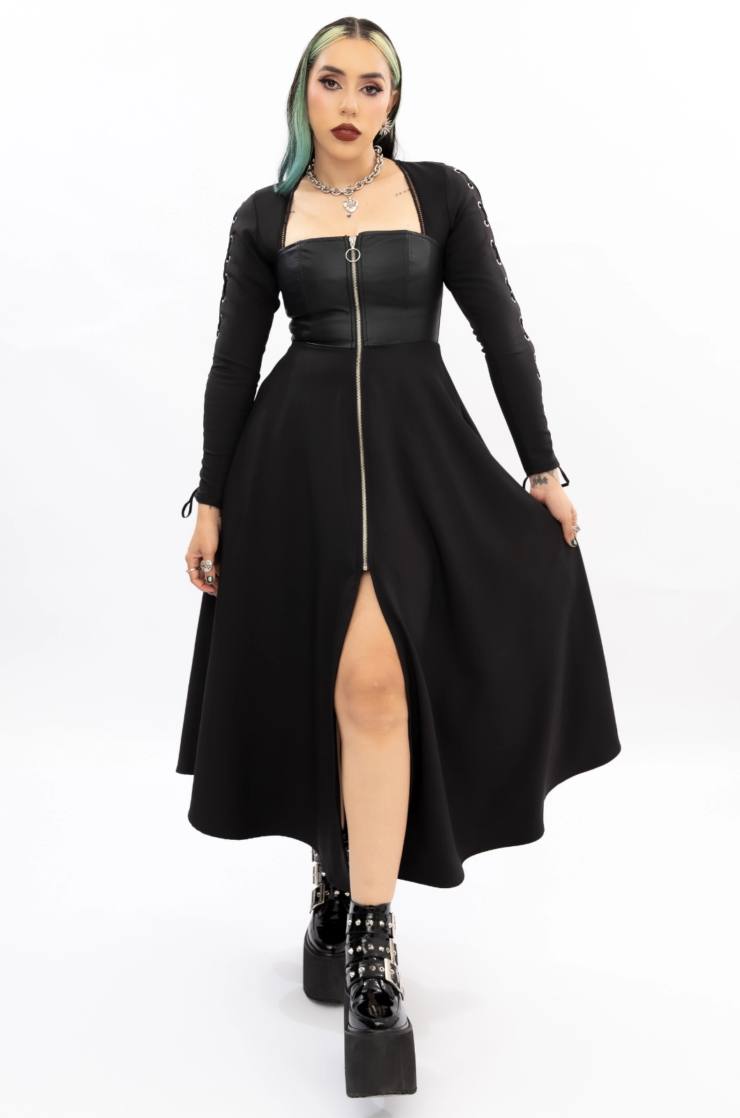 Vestido largo negro We will rock you - Queen - Imagen 5