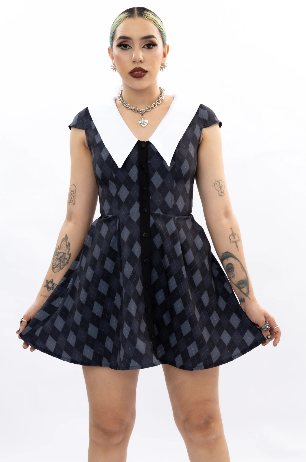 Vestido cuello blanco Somebody To Love - Queen - Imagen 6