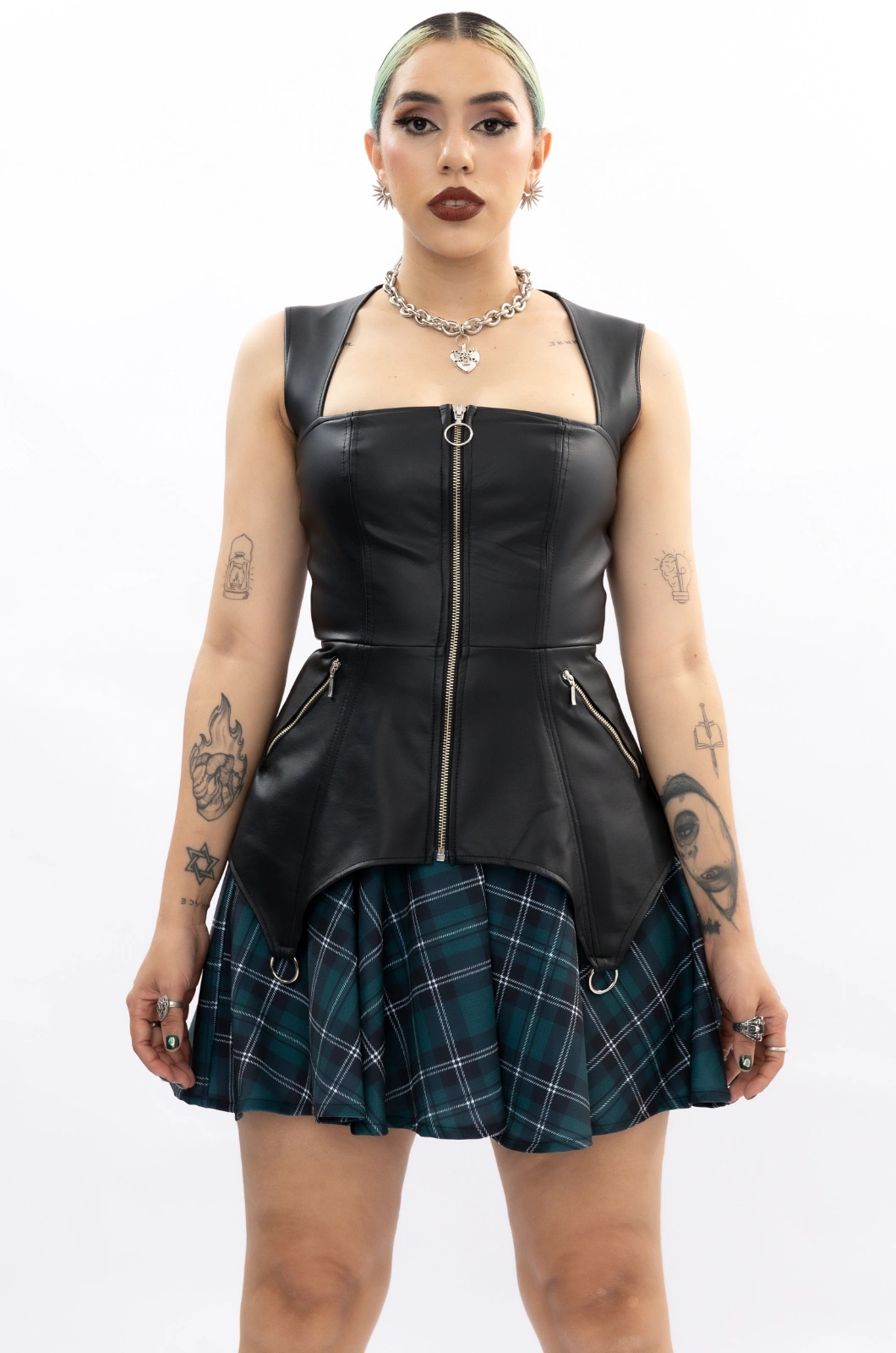 Vestido cuerina con falda cuadros I Want To Break Free - Queen - Imagen 16