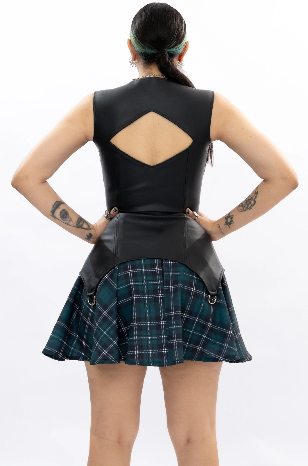 Vestido cuerina con falda cuadros I Want To Break Free - Queen - Imagen 4