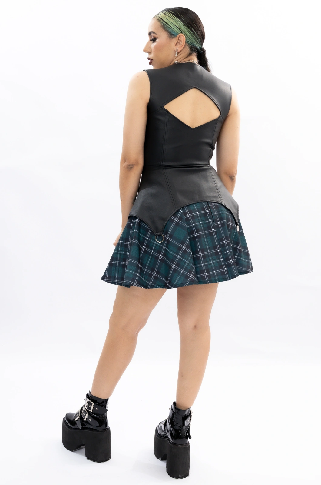 Vestido cuerina con falda cuadros I Want To Break Free - Queen - Imagen 13