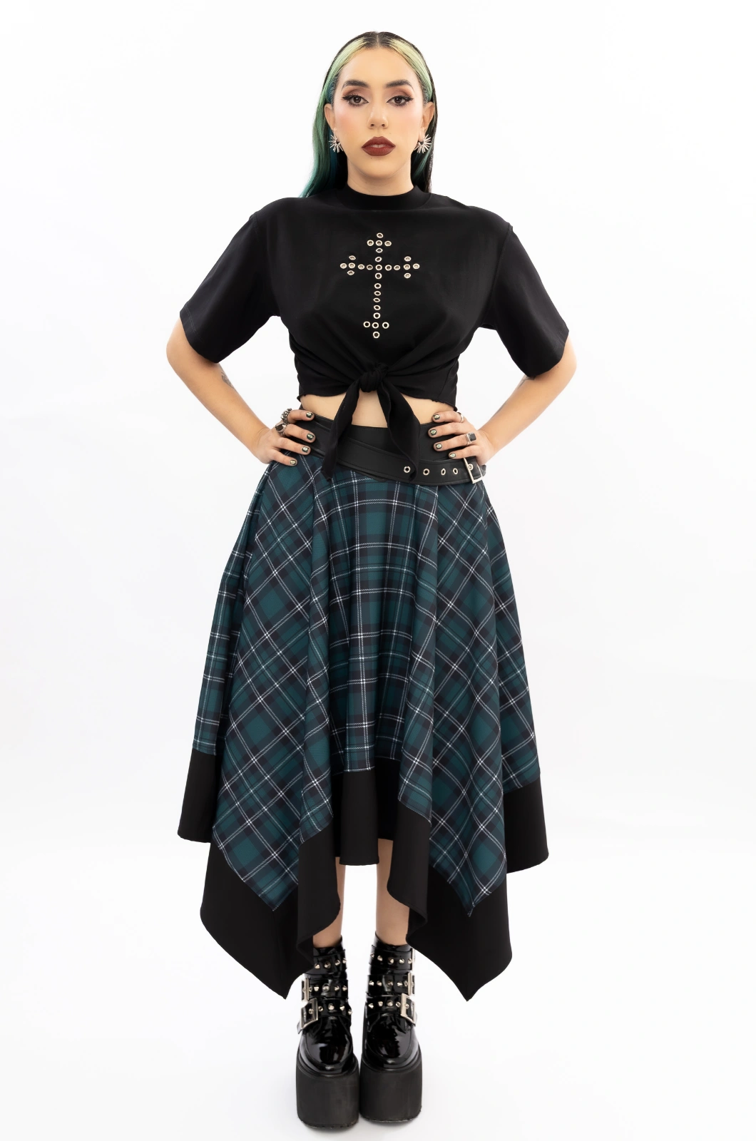 Falda cuadros verdes Killer Queen - Queen