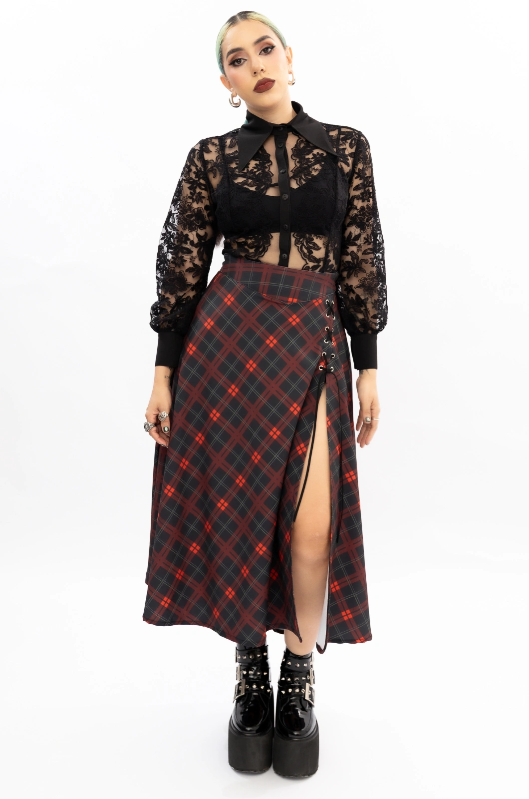 Falda cuadros rojos Love Of My Life - Queen - Imagen 3