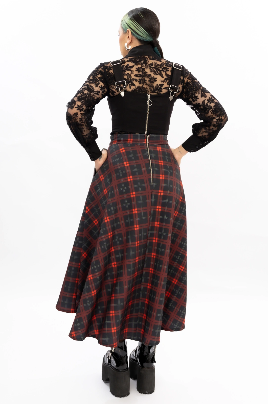 Falda cuadros rojos Love Of My Life - Queen - Imagen 2