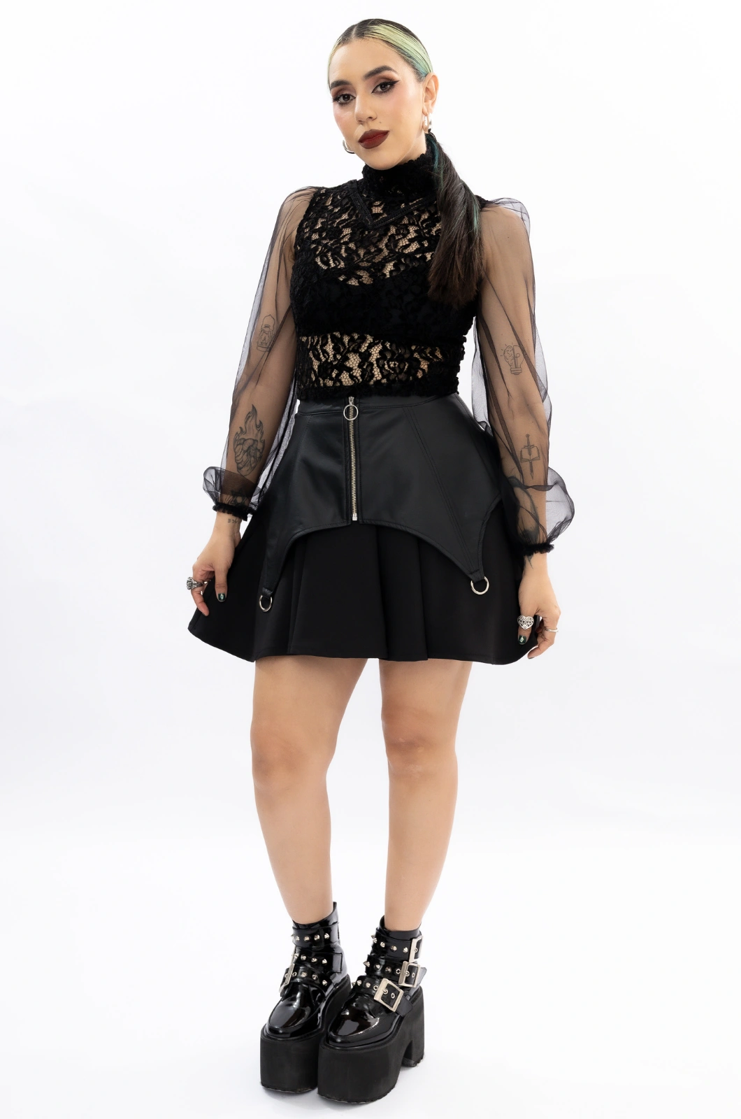 Falda cuerina doble Radio Ga Ga - Queen