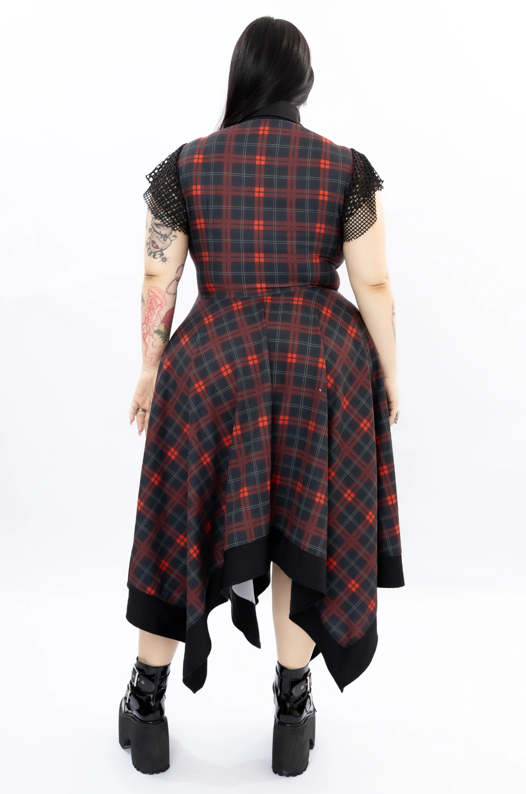 Vestido cuadros rojos Princes Of The Universe - Queen - Imagen 4