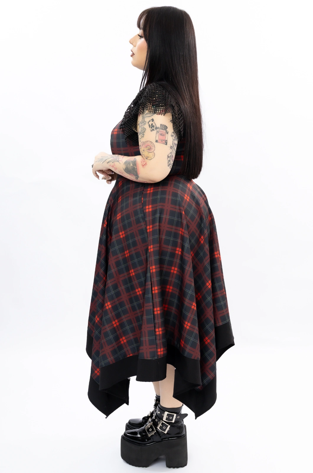 Vestido cuadros rojos Princes Of The Universe - Queen - Imagen 5