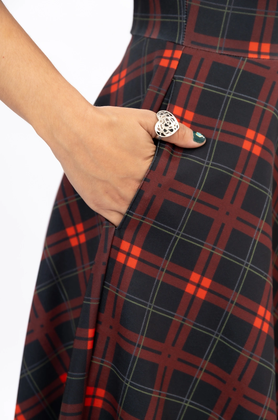 Vestido cuadros rojos Princes Of The Universe - Queen - Imagen 6