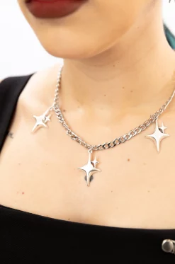 Collar Silver Stars - Queen